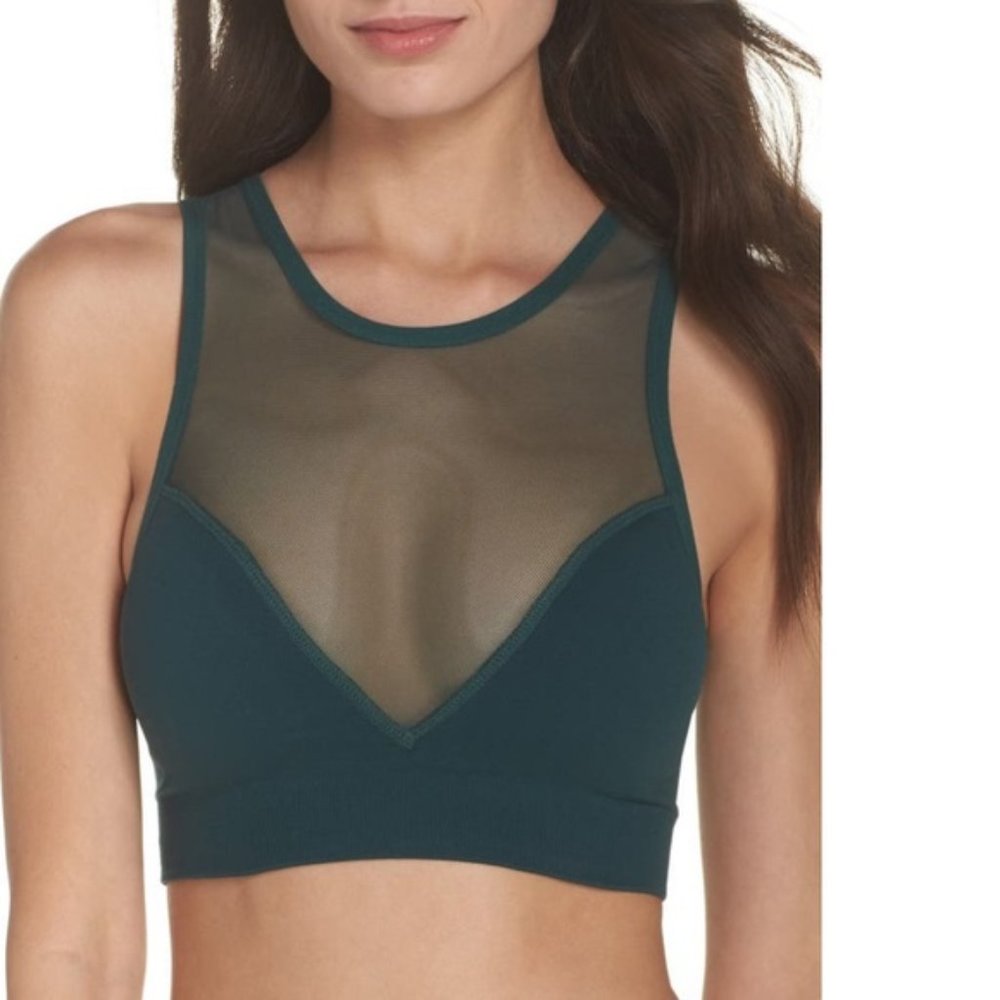 *Sold* ZELLA Body In The Lead Sports Bra Emerald Green S